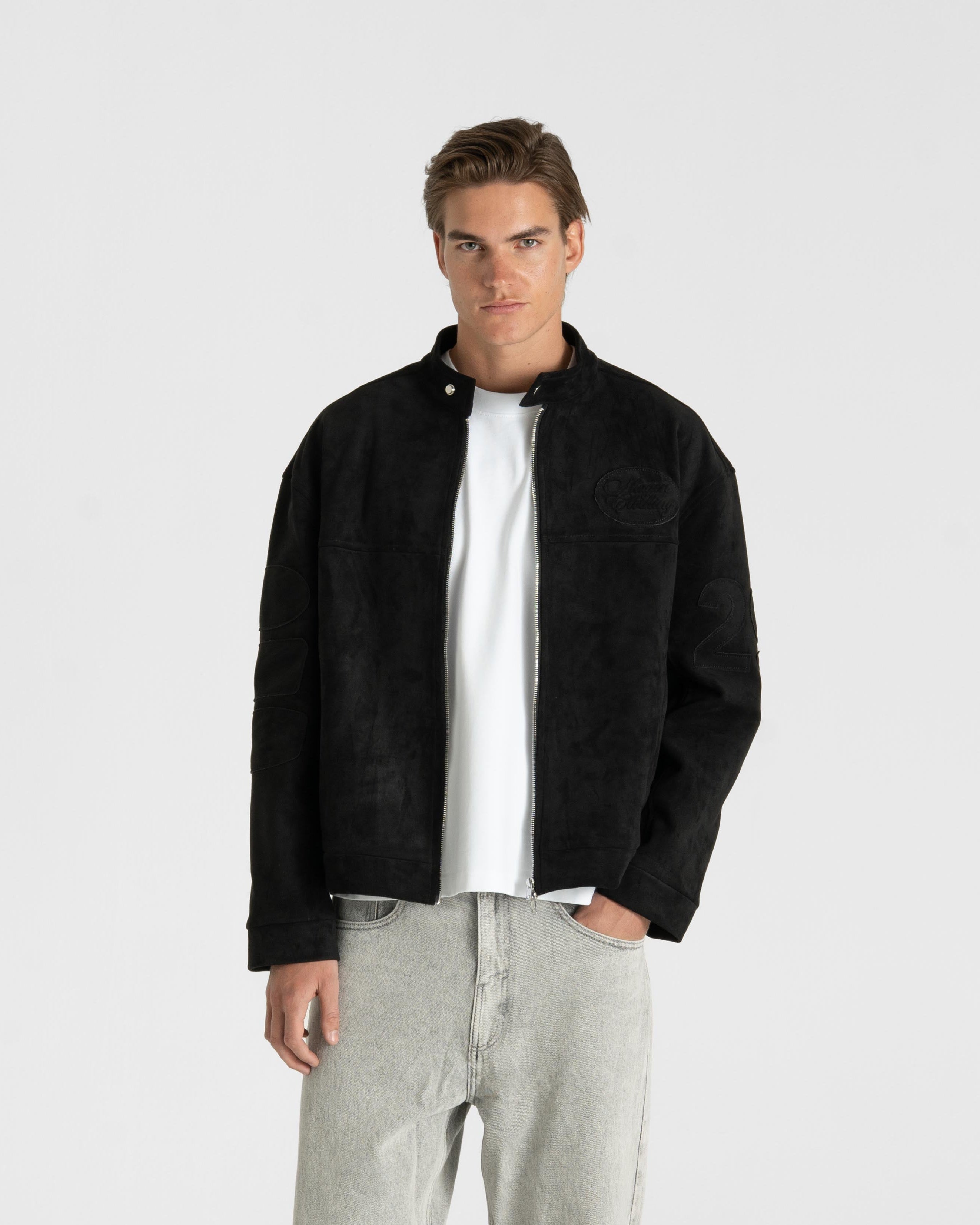 Suede Jacket Black